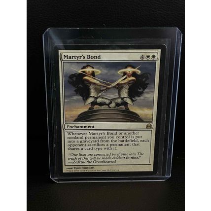 Martyr's Bond Commander Magic: the Gathering Trading Card