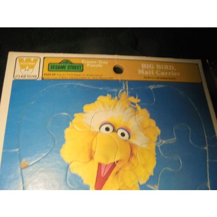 WOW!! 1979 Sesame Street BIG BIRD Frame Tray Puzzle!! $7.00 obo!!