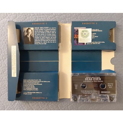DEAD EVEN ABRIDGED AUDIOBOOK on CASSETTE by BRAD MELTZER read by KATE BURTON