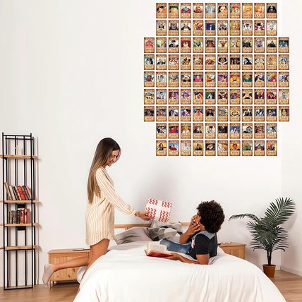 Set of 100 Anime One Piece Wanted Poster Postcards Luffy Zoro Sanji Nami Usopp C