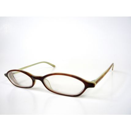 Nine West 302 CFU5 Slim Oval Eyeglasses Frames Brown Tortoise Wood Grain Brown