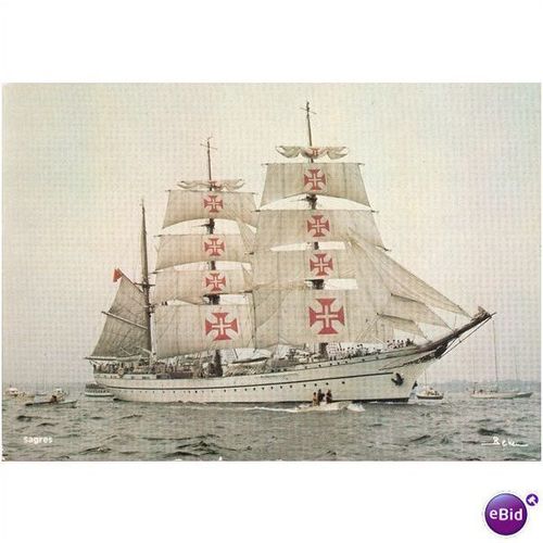 GB Postcard - Sagres - Portugese sail training ship