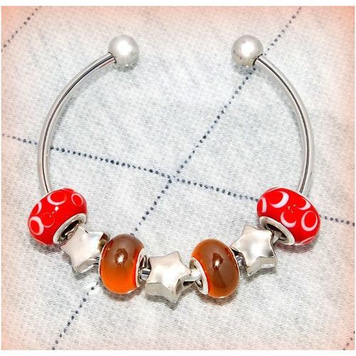 Sale Star Charm European Beads Silver Plated Bracelet Bangle Jewellery