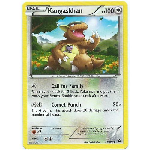 Pokemon Black & White Plasma Blast - #71/101 - Kangaskhan