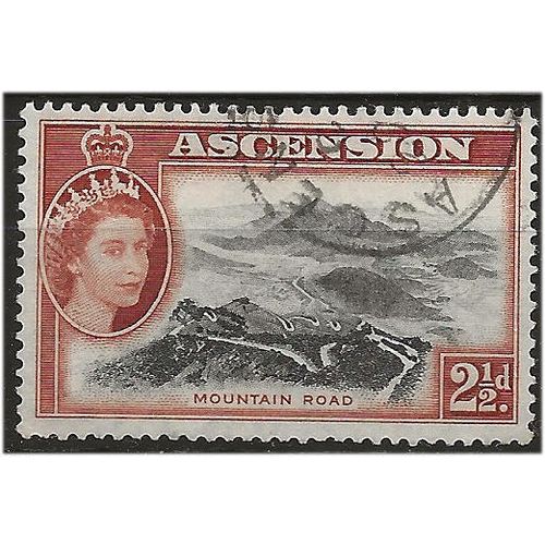 Ascension Island 1956 SG61 2 1/2d Black & Orange-Brown Fine Used . ..