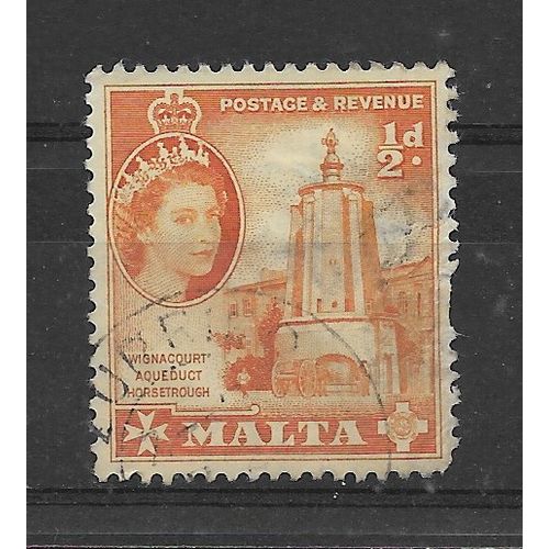 Malta.SG267 1/2d Wignacourt Aqueduct Horse Trough.Fine Used.July19b