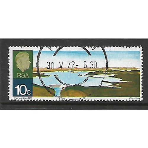 SOUTH AFRICA 1972 HENDRICK VERWOERD DAM 10c DAM & SURROUNDING COUNTRY SG309 F/U