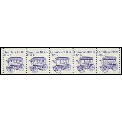 1897 1c Omnibus Fine MNH Dry Gum PNC 2/5 P0401