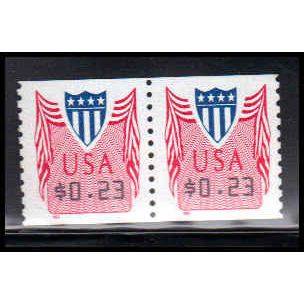 CVP33 23c Shield Very Fine MNH Pair PA5039