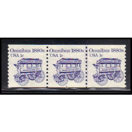 1897 1c Omnibus Very Fine MNH Dry Gum PNC 2/3 KA9346