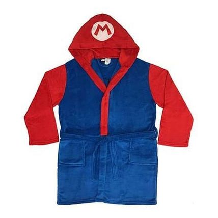 Super Mario Bros. Hooded Bathrobe *Nintendo / Size LG / New With Tag / Soft*