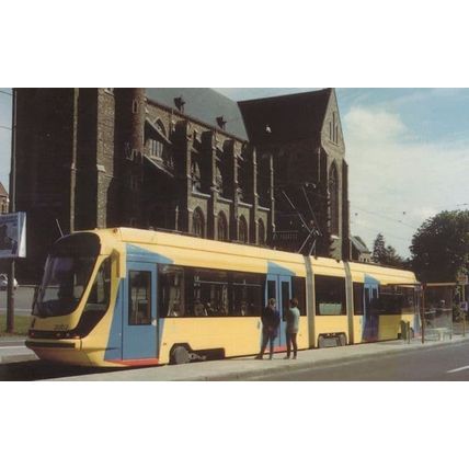 Brussel Tram 2000 BN Alsthom Belgium Bus Transport Postcard