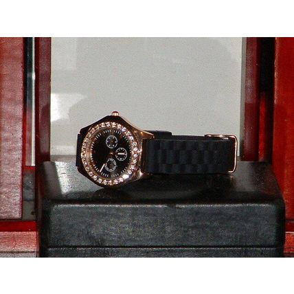 Pre-Owned Women’s Claire’s Rhinestone Silicone Band Watch