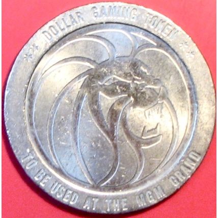 MGM Grand. $1 Casino Token. Las Vegas, NV. R94.