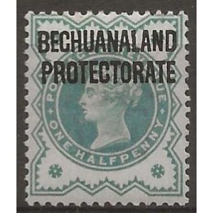 Bechuanaland 1897 SG60 1/2d Blue-Green Mounted Mint .