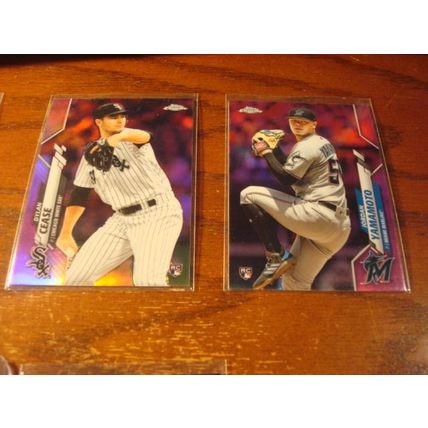 2020 Topps Chrome, 6-Cards, Pink Refractors, w/Rc's, RIOS/CEASE, ++