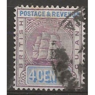 British Guiana 1889 SG195 4c Dull Purple & Ultramarine Fine Used . .