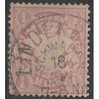 Mi: 53xb used 1881 Bavaria Cat € 180
