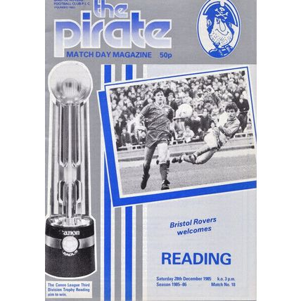 BRISTOL ROVERS v READING LEAGUE DIV 3 1985/86
