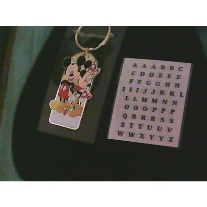 Walt Disneyland Resort Keychain Charm Mickey Minnie Pluto