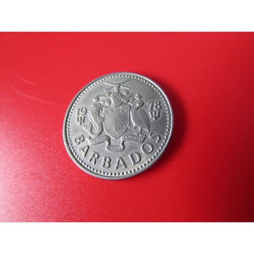 1978 BARBADOS 25 CENTS FREE POST. AF