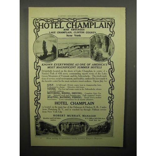 1908 Hotel Champlain Ad - Known Everywhere