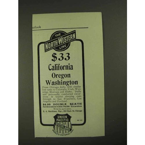 1903 The North-Western Union Pacific Line Ad