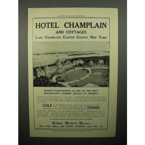 1908 Hotel Champlain Ad - Most Magnificent