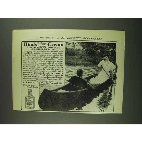 1907 Hinds' Honey and Almond Cream Ad