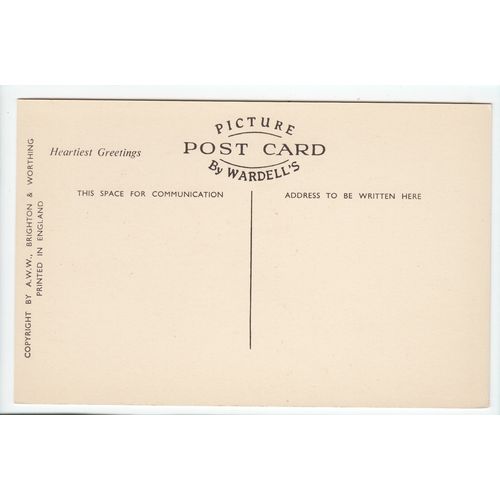 Marine Parade showing Steyne Hotel Worthing West Sussex Postcard Wardles