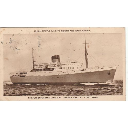 Union Castle S.S. Kenya Castle Ocean Liner Shipping Postcard (S12451) see condit