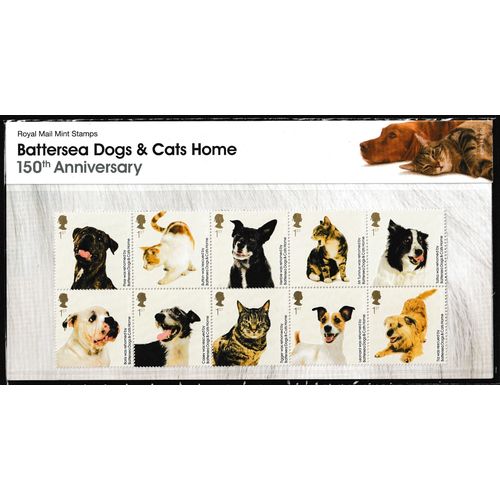 2010 Battersea Dogs & Cats Home 10x1st class - Presentation Pack 438 MNH