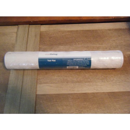 True Living White Tub Mat - 15.75" X 28" - BRAND NEW!!!