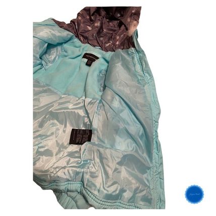 Weather Tamer Girls Small 7-8 Aqua Puffer Coat Jacket FauxFur Hood