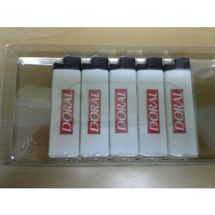 Set of Five Doral Cigarette Lighters