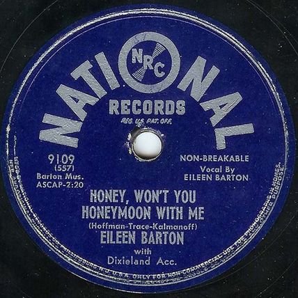 National 78 #9109 - Eileen Barton - "Dixieland Ball"