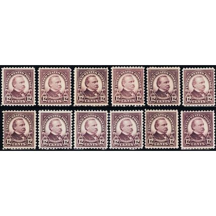 564, Mint NH 12¢ F-VF Lot of 12 Fresh Stamps CV $126.00 * Stuart Katz