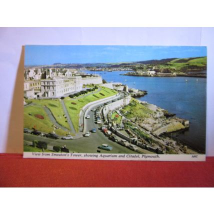 VIEW FROM SMEATON'S TOWER, PLYMOUTH, DEVON unused postcardby Harvey Barton =
