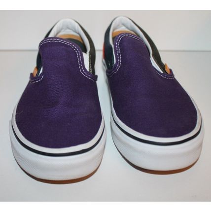 Vans Womens Shoes Size 6 Mens 4.5 Classic Slip On Shoes Purple White w Box