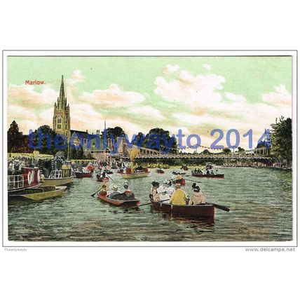 Marlow, Bucks, England, 1910/20s?, Postcard