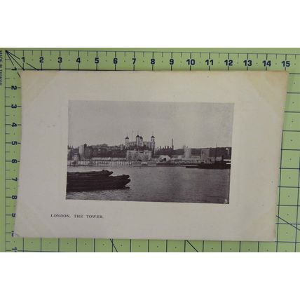 LONDON, THE TOWER, ENGLAND, 1909, Postcard
