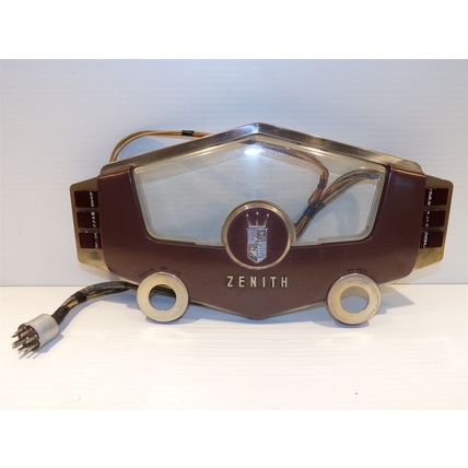 Zenith Cobra Matic Radio Record Player Face Plate with Buttons & Wiring