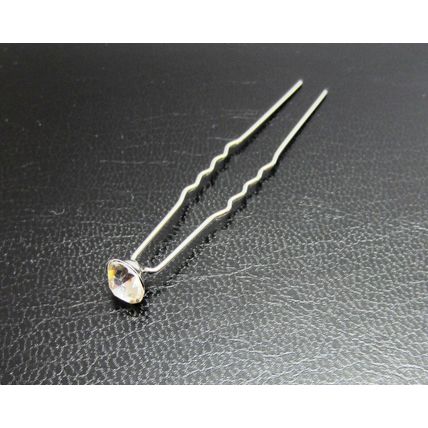Wildest Dreams Plain Classic Crystal Hair Pin Ladies Womens Bridal Prom Box of 6