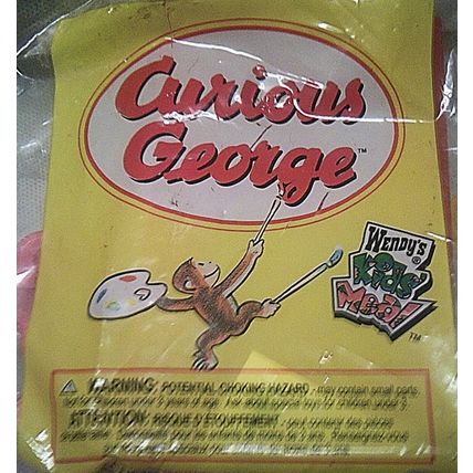 Curious George fast food premium toy