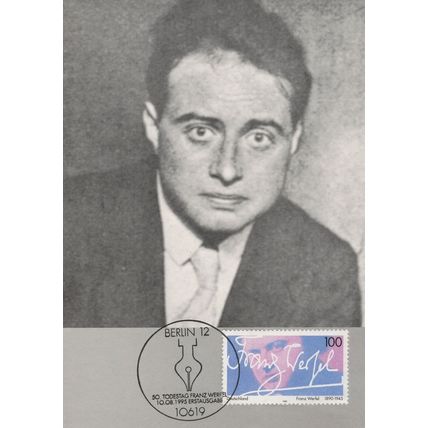 Franz Werfel German WW1 WW2 Poet Playwright FDC Postcard