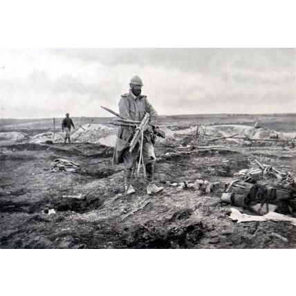 AFTER THE BATTLE OF CHAMPAGNE 1915 FRANCE WORLD WAR I PRINT