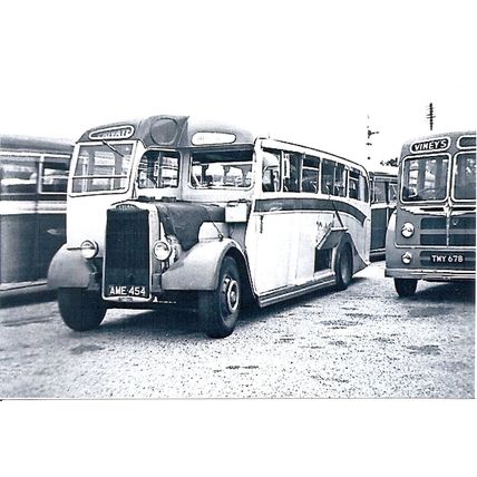 Black & White Photograph of Bestway of Hanwell - AME 454 ex. White Star Coaches
