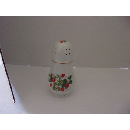 Vintage Avon Strawberry 22k Trim Porcelain Sugar Shaker 1978