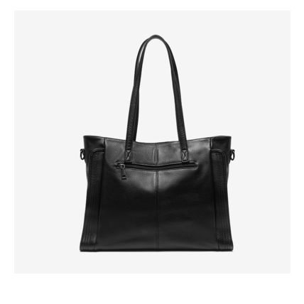 Genuine Leather Women Trendy Hobo Bag Shoulder Handbag Black