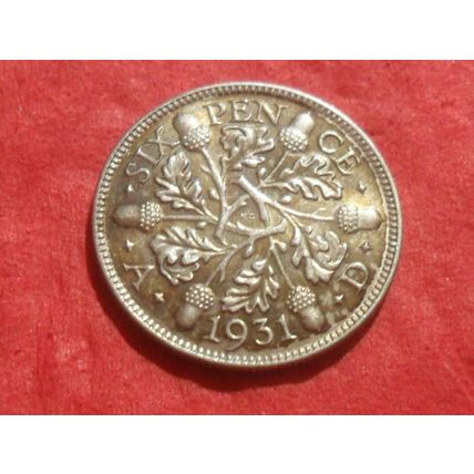 1931 George V sixpence.